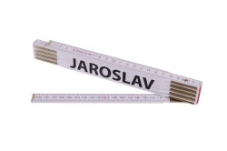 (obrázek pro) Metr skládací 2m JAROSLAV (PROFI,bílý,dřevo)