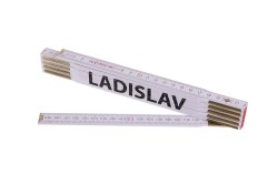 (obrázek pro) Metr skládací 2m LADISLAV (PROFI,bílý,dřevo)