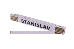 (obrázek pro) Metr skládací 2m STANISLAV (PROFI,bílý,dřevo)
