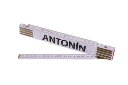 (obrázek pro) Metr skládací 2m ANTONÍN (PROFI,bílý,dřevo)