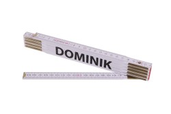 (obrázek pro) Metr skládací 2m DOMINIK (PROFI,bílý,dřevo)