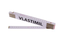 (obrázek pro) Metr skládací 2m VLASTIMIL (PROFI,bílý,dřevo)