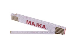 (obrázek pro) Metr skládací 2m MAJKA (PROFI,bílý,dřevo)