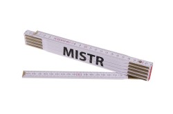 (obrázek pro) Metr skládací 2m MISTR (PROFI,bílý,dřevo)