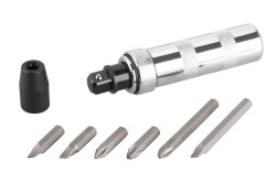 (obrázek pro) Šroubovák úderový FESTA sada 6xbit + 1/2″ CrV