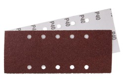 (obrázek pro) Papír brusný 115x280mm P40 10otvorů 5ks