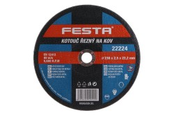 (obrázek pro) Kotouč řezný FESTA na kov 230x2.5x22.2mm