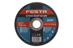 (obrázek pro) Kotouč řezný FESTA na kov 125x1.0x22.2mm