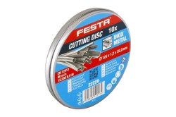 (obrázek pro) Kotouč řezný FESTA na kov 125x1.2x22.2mm plechový box 10ks