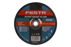 (obrázek pro) Kotouč brusný FESTA na kov 230x6.4x22.2mm