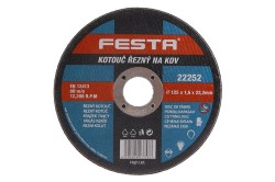 (obrázek pro) Kotouč řezný FESTA na kov 125x1.6x22.2mm