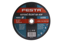 (obrázek pro) Kotouč řezný FESTA na kov 230x1.6x22.2mm