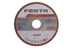 (obrázek pro) Kotouč řezný FESTA INDUSTRY na kov 115x1x22.2mm