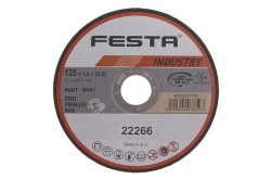 (obrázek pro) Kotouč řezný FESTA INDUSTRY na kov 125x1x22.2mm