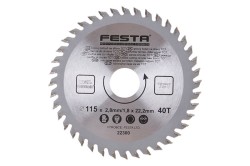 (obrázek pro) Kotouč pilový FESTA SK 115/2.8/22.2mm 40T