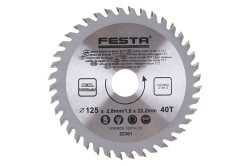(obrázek pro) Kotouč pilový FESTA SK 125/2.8/22.2 mm40T