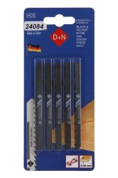 (obrázek pro) Plátky do přímočaré pily HCS B&D 75/1.3mm 5ks 12340