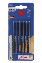 (obrázek pro) Plátky do přímočaré pily HCS B&D 75/1.3mm 5ks 12440