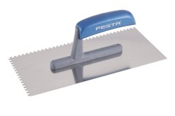 (obrázek pro) Hladítko FESTA nerez dřevěná rukojeť 280x130mm zub e4