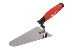(obrázek pro) Lžíce nerez zednická oblá FESTA gum.ruč. 160mm