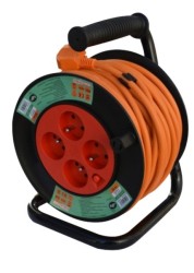 (obrázek pro) Kabel prodlužovací navíjecí 50m 4zásuvky IP20