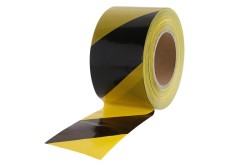 (obrázek pro) Páska varovací 80mmx250m ćernožlutá