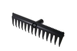 (obrázek pro) Hrábě plastové 41cm 14z se srovnávací hranou