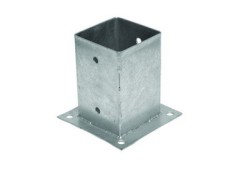 (obrázek pro) Patka sloupku 91x91x150mm tl. 1.8mm ZN