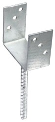 (obrázek pro) Patka sloupku U 81x60x100mm tl.4mm trn 18x200mm ZN