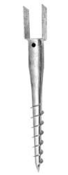 (obrázek pro) Zemní vrut ″U″ 70x60x100mm/60cm tl.4mm ZN