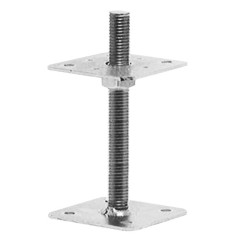 (obrázek pro) Patka sloupku stavitelná 150x150mm M24x250mm ZN