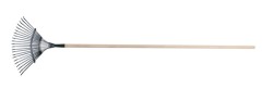 (obrázek pro) Hrábě kovové lamelové 45cm s násadou 160cm