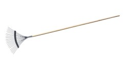 (obrázek pro) Hrábě kovové drátěné 45cm s násadou 160cm