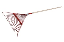(obrázek pro) Hrábě kovové lamelové 56cm 22z s násadou 160cm