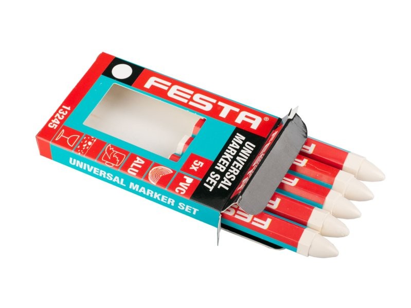 (obrázek pro) Značkovač univerzální FESTA 120mm bílý 5ks