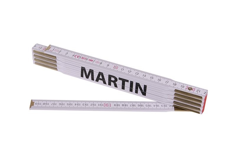 (obrázek pro) Metr skládací 2m MARTIN (PROFI,bílý,dřevo)