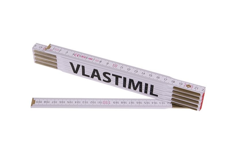 (obrázek pro) Metr skládací 2m VLASTIMIL (PROFI,bílý,dřevo)