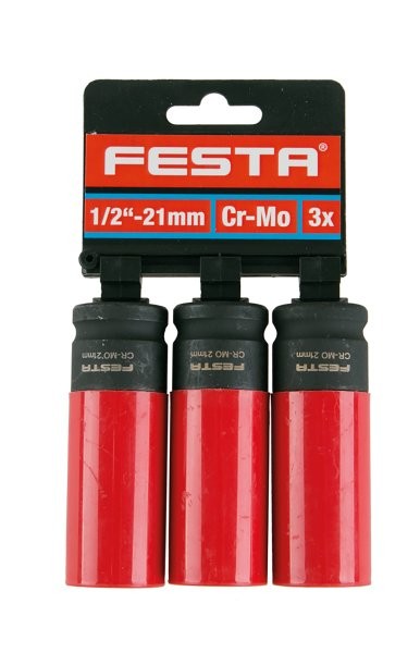 (obrázek pro) Hlavice na kola FESTA CrMo 1/2″ 21mm 3x(D)