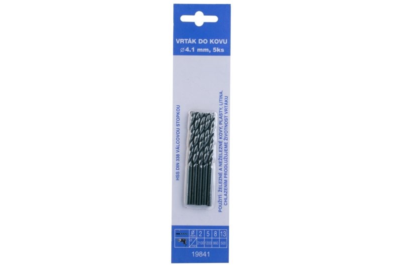 (obrázek pro) Vrták do kovu 4.1mm (5ks)