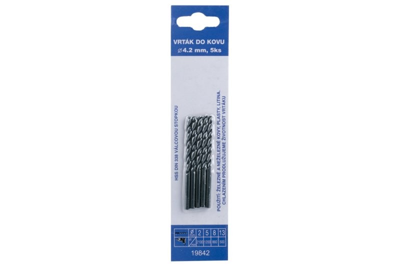 (obrázek pro) Vrták do kovu 4.2mm (5ks)