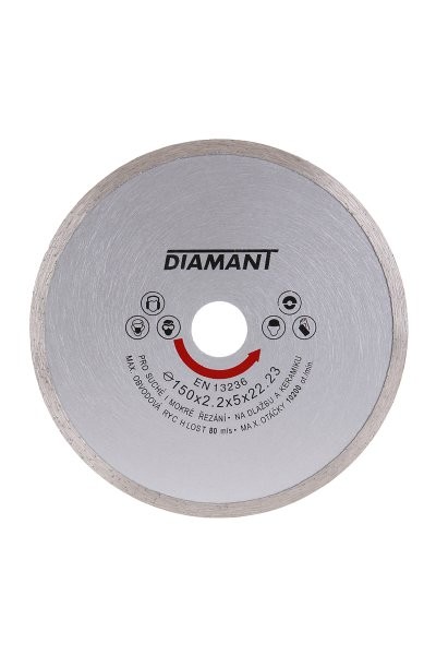(obrázek pro) Kotouč diamantový DIAMANT 150x2.2x22.2mm plný