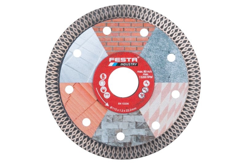 (obrázek pro) Kotouč diamantový FESTA INDUSTRY 115x1.2x22.2mm