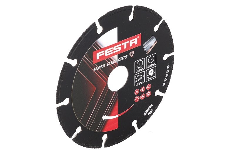 (obrázek pro) Kotouč diamantový FESTA na kov 125x1.3x22.2mm