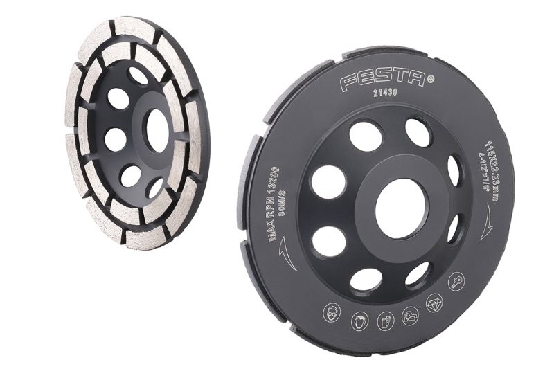 (obrázek pro) Kotouč diamantový brusný FESTA 2řadý 115x22.2mm