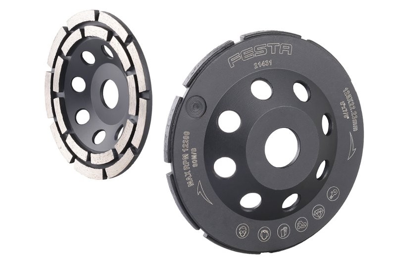(obrázek pro) Kotouč diamantový brusný FESTA 2řadý 125x22.2mm