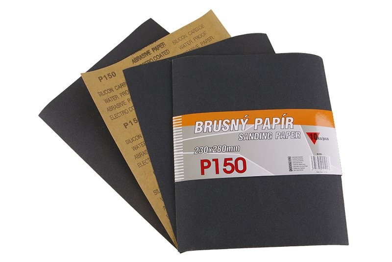 (obrázek pro) Papír brusný 230x280mm P150 10ks Waterproof