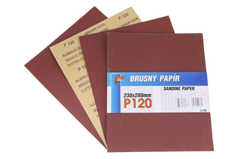 (obrázek pro) Papír brusný 230x280mm P120 10ks