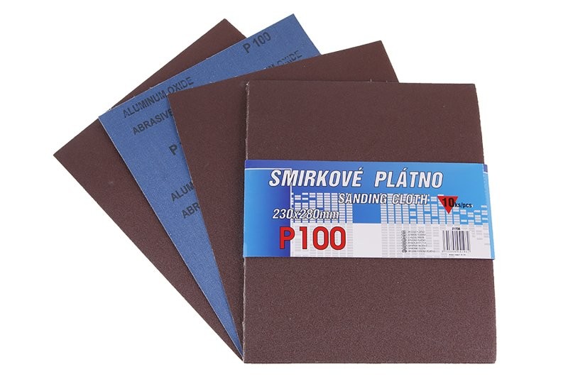 (obrázek pro) Plátno smirkové 230x280mm P100 10ks