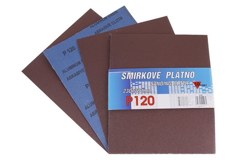 (obrázek pro) Plátno smirkové 230x280mm P120 10ks