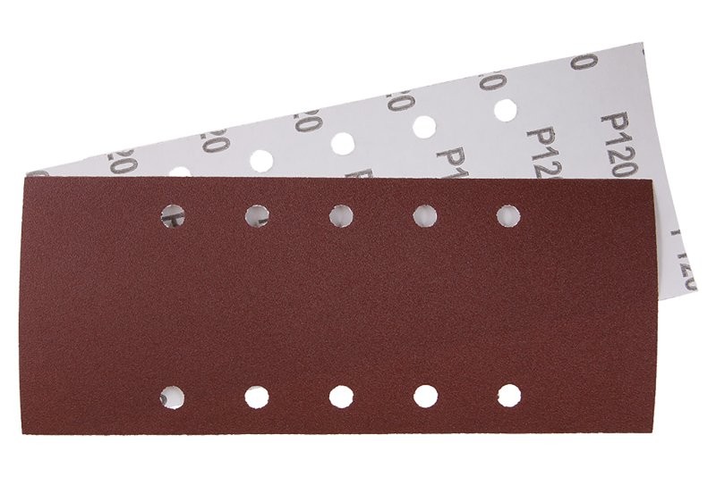 (obrázek pro) Papír brusný 115x280mm P120 10otvorů 5ks